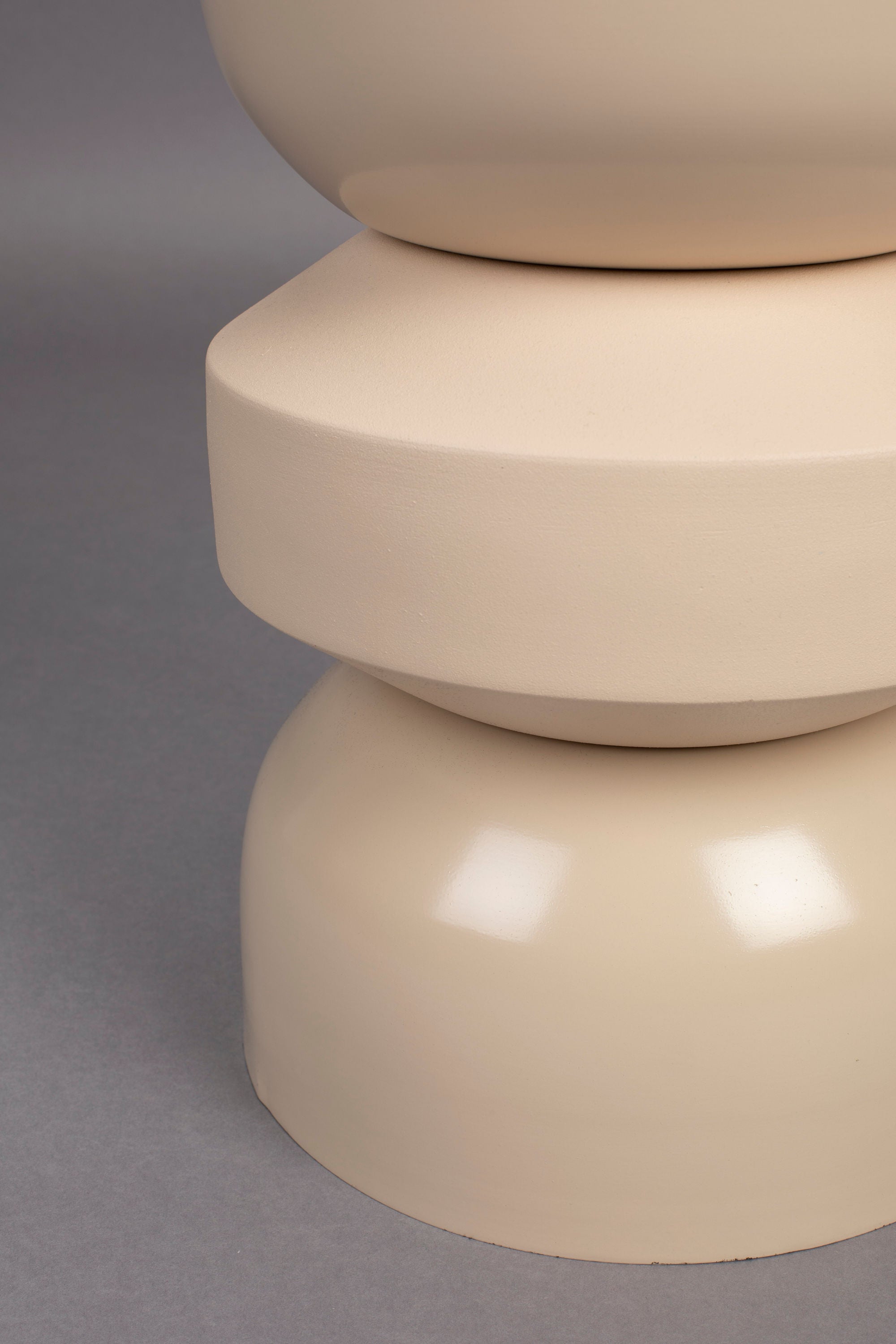 Dutchbone Apollo Beige Stool Side Table